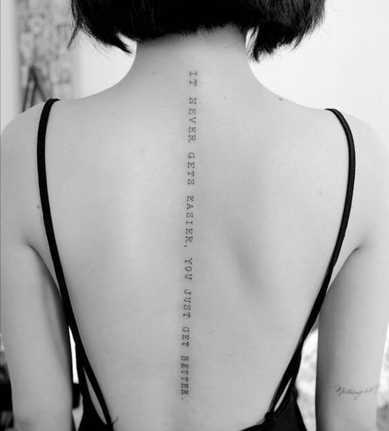 31 Alluring Spine Tattoos For Girls That Will Turn Heads