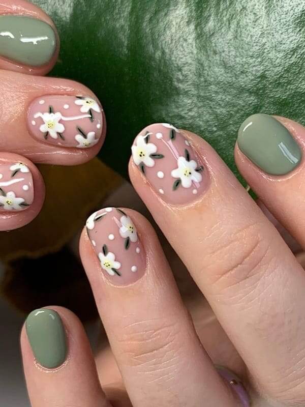 37 Sage Green Nails That Are Worth Swooning Over - 257