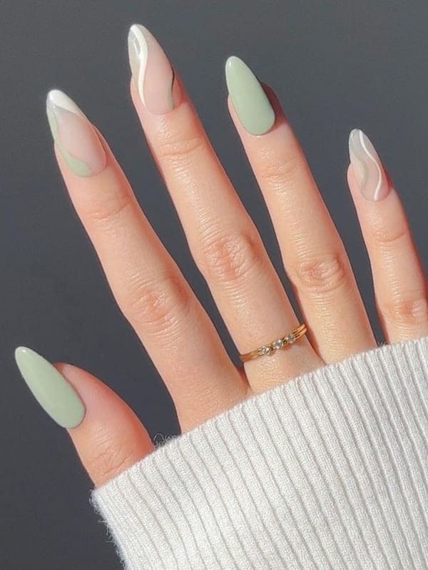 37 Sage Green Nails That Are Worth Swooning Over - 263