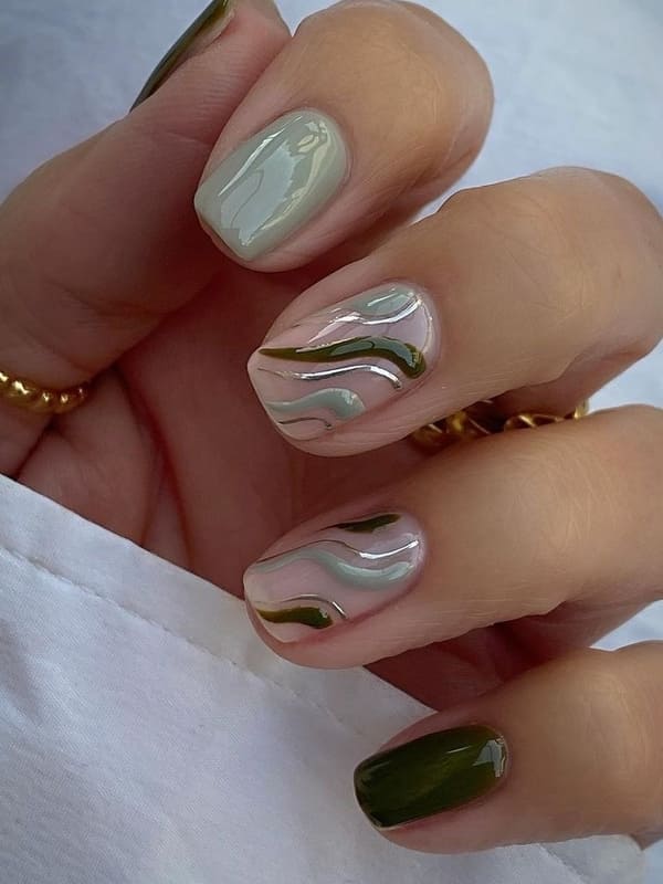 37 Sage Green Nails That Are Worth Swooning Over - 265