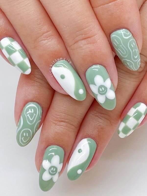 37 Sage Green Nails That Are Worth Swooning Over - 271