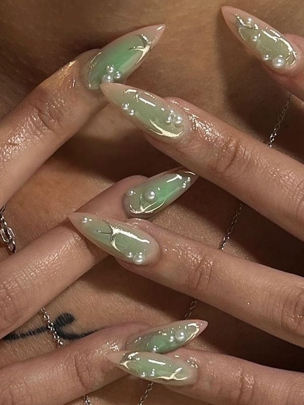 37 Sage Green Nails That Are Worth Swooning Over - 299