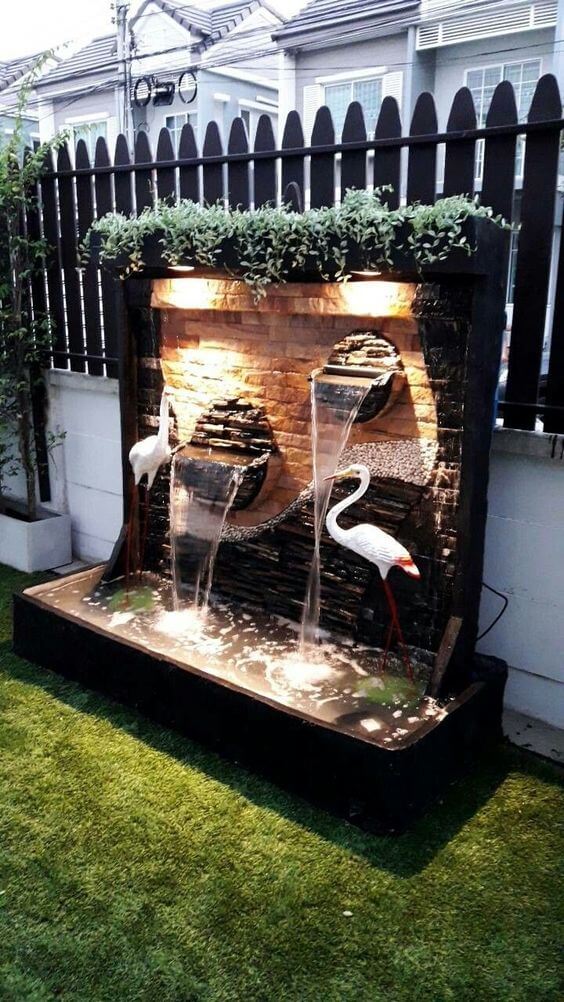 38 Amazing Waterfall Ideas to Improve Your Garden Level - 239