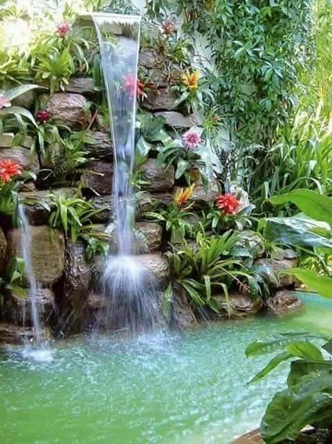 38 Amazing Waterfall Ideas to Improve Your Garden Level - 243