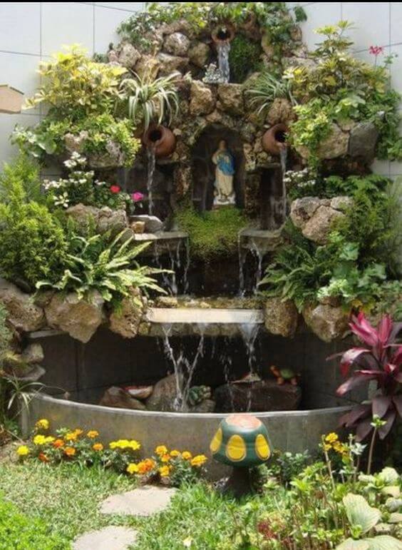 38 Amazing Waterfall Ideas to Improve Your Garden Level - 245