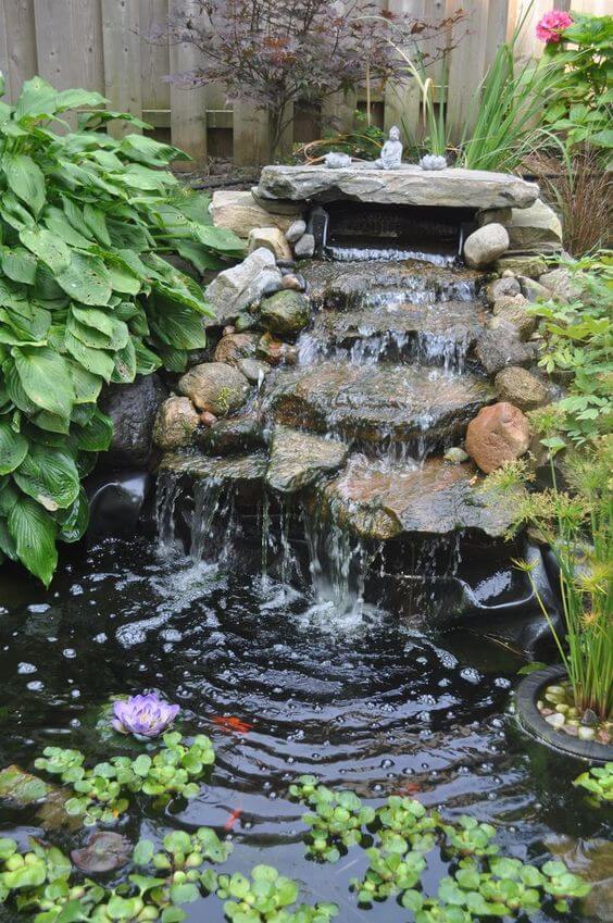 38 Amazing Waterfall Ideas to Improve Your Garden Level - 253