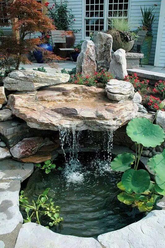 38 Amazing Waterfall Ideas to Improve Your Garden Level - 303