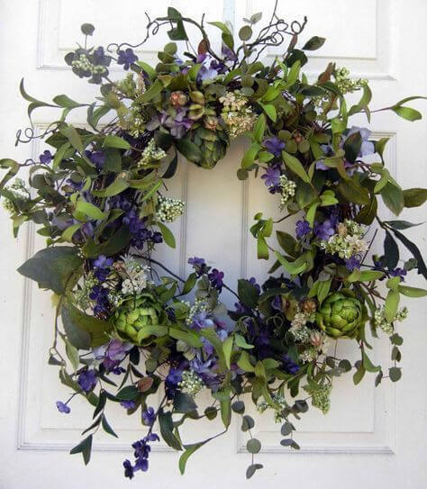 45 Attractive Wreath Ideas to Brighten Up Your Front Door - 281