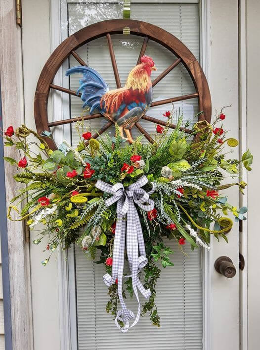 45 Attractive Wreath Ideas to Brighten Up Your Front Door - 311