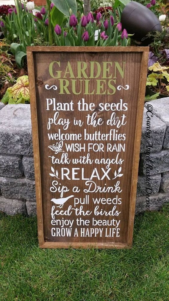 10+ Lovely Garden Sign Ideas That Add Style To Your Outdoor Sanctuary - 183