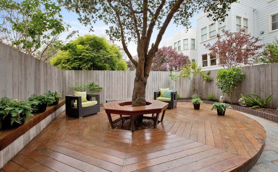 20 Deck And Furniture Ideas For Relaxing Among Trees - 141