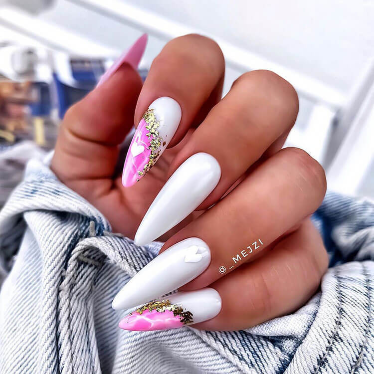 25 Pink And White Nail Ideas To Show Your Lovely Beauty - 163