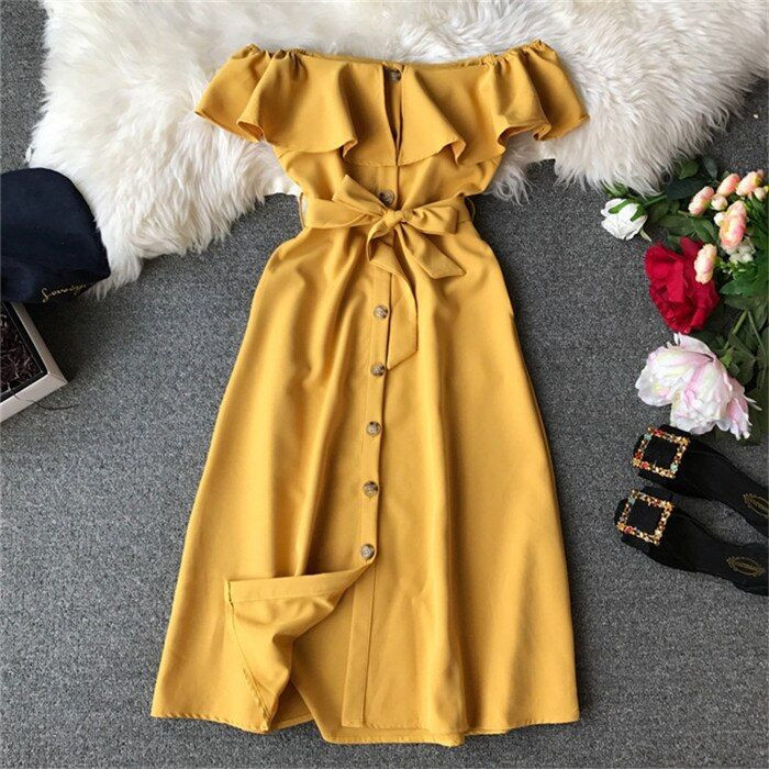 23 Chic Yellow Dress Outfits To Make You Shine