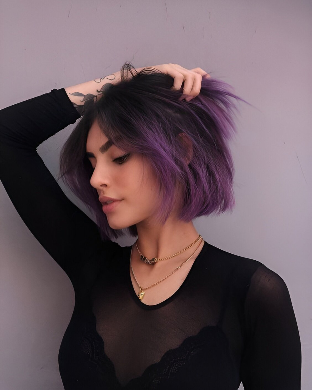 27 Purple Highlight Hair Ideas That Every Expert Loves - 193