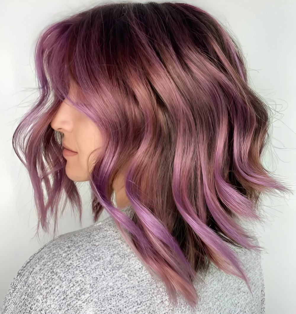 27 Purple Highlight Hair Ideas That Every Expert Loves - 195
