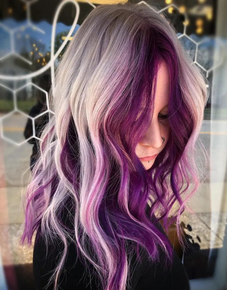 27 Purple Highlight Hair Ideas That Every Expert Loves - 183