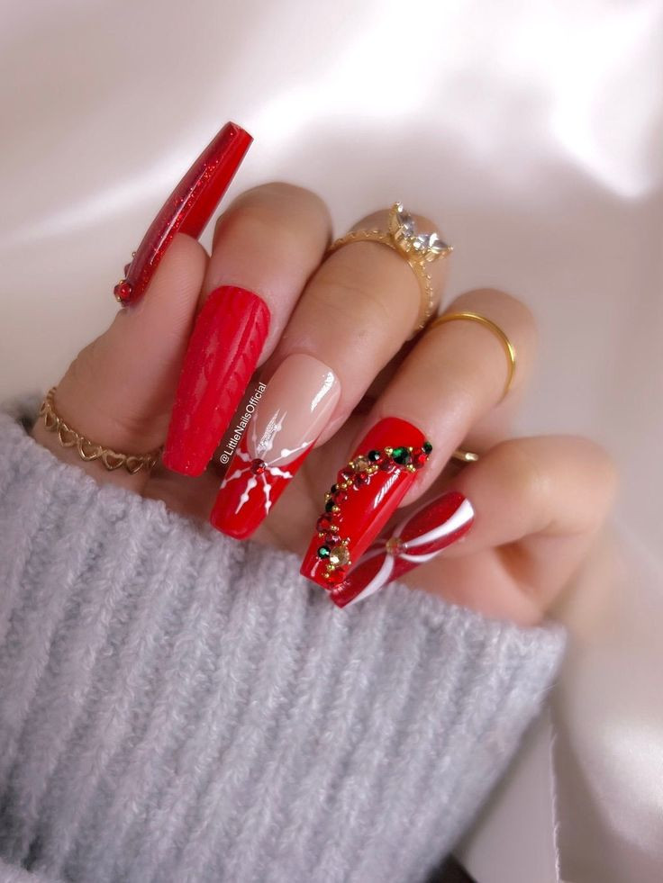 30 ideas inolvidables de manicura roja para arrasar en 2023 - 237