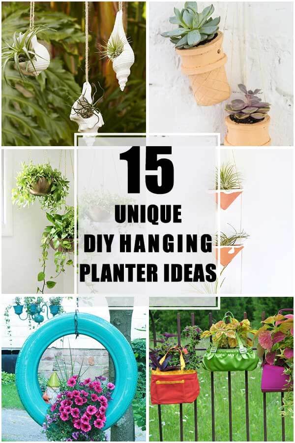 15 Unique DIY Hanging Planter Ideas