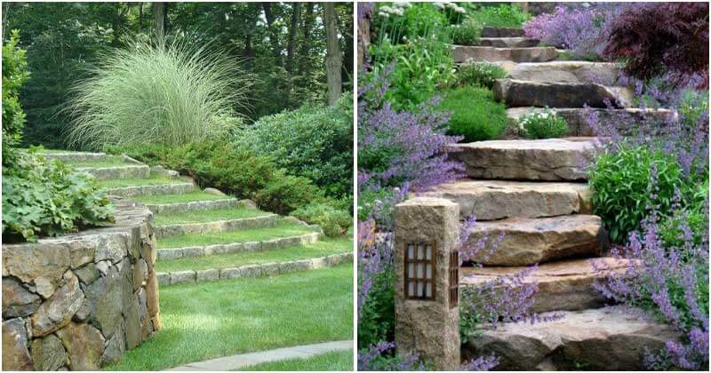 21 Beautiful Garden Stair Ideas