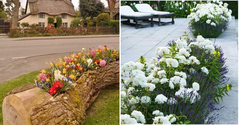 26 Appealing and Creative Flower Bed Ideas