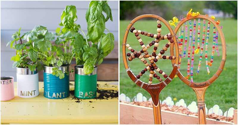 22 Cute DIY Garden Projects Made From Junk Items