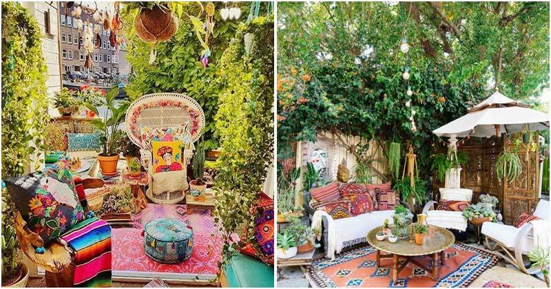 17 Absolutely Dreamy Bohemian Garden Design Ideas