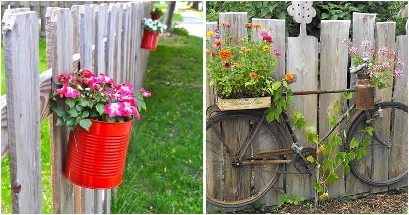 19 Easy-To-Make Diy Fence Planter Ideas