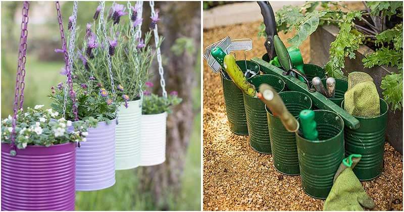 21 Amazing DIY Tin Can Ideas For Your Garden