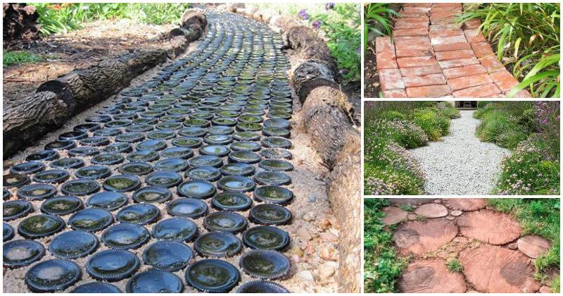 21 Garden Path Ideas Made From Natural And Inexpensive Materials