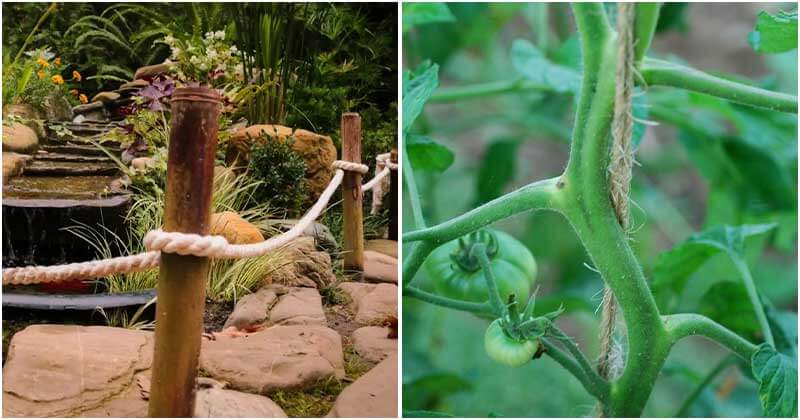 18 Creative DIY Rope Ideas For Using In The Garden