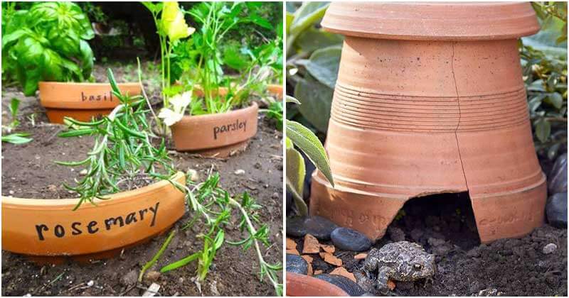 Awesome Recycle Broken Pot Ideas To Your Garden