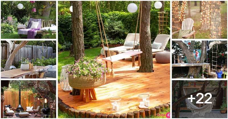29 Ideas For Landscaping Around Trees