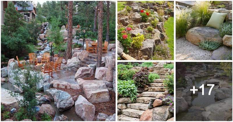22 Spectacular Natural Stone Landscaping Ideas