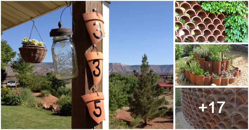 21 Amazing Broken Clay Roof Tiles Garden Ideas