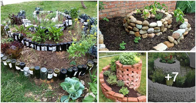 Easy-to-make Spiral Garden Ideas