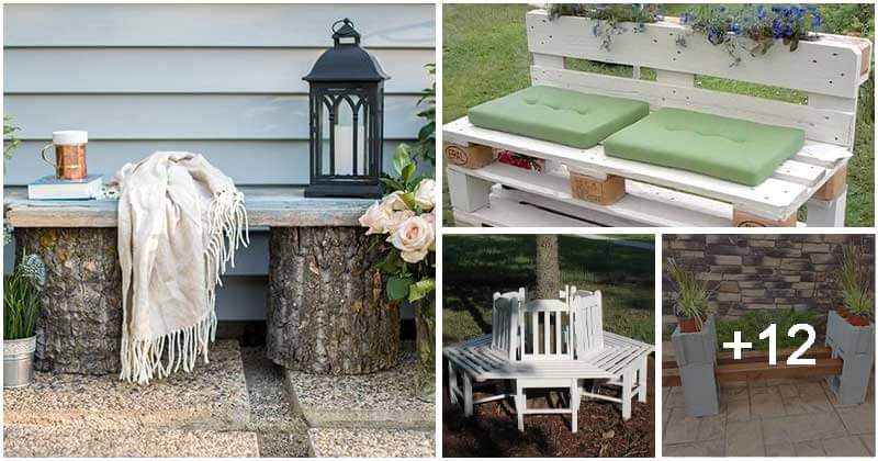 Simple DIY Garden Bench Ideas You Can Make In An Afternoon