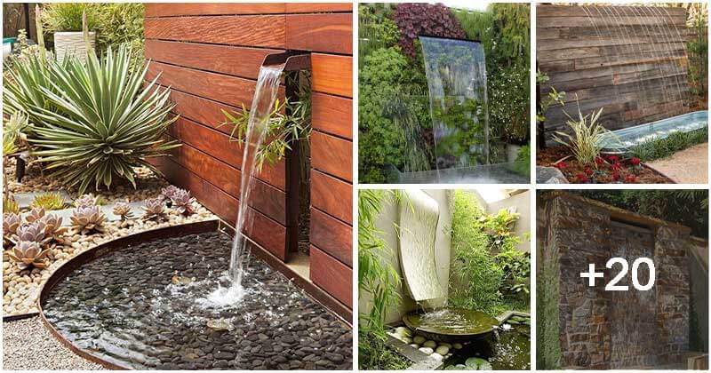 25 Astound Garden Wall Water Feature Ideas