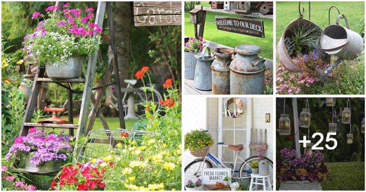 30 Charming Vintage Garden Ideas That You Can Make Easily At Home