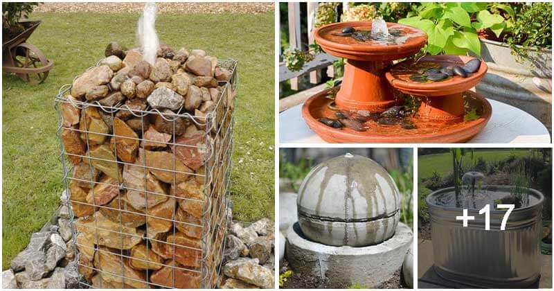 21 Easy DIY Outdoor Water Fountain Ideas