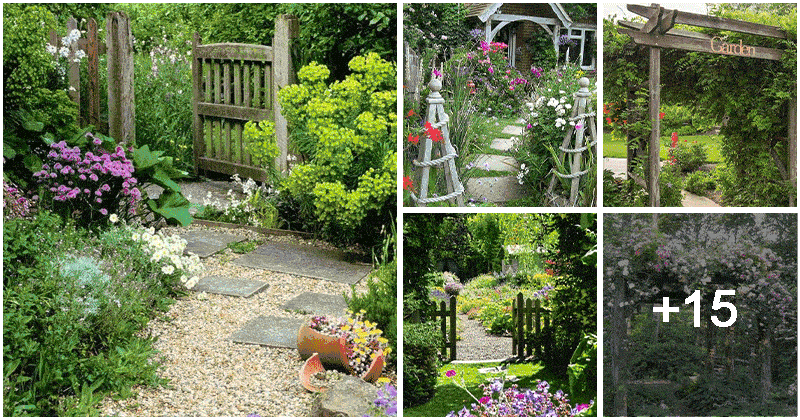 20 Charming Cottage Garden Entryway Ideas