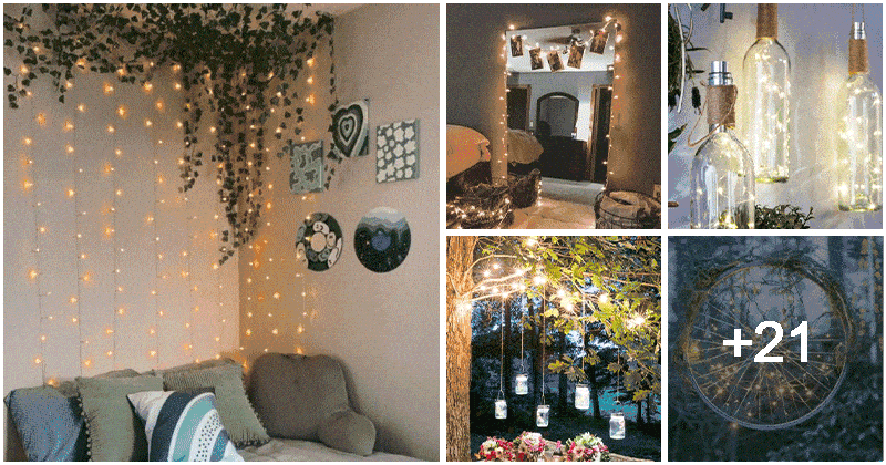 26 DIY Fairy Light To Decor Home And Garden