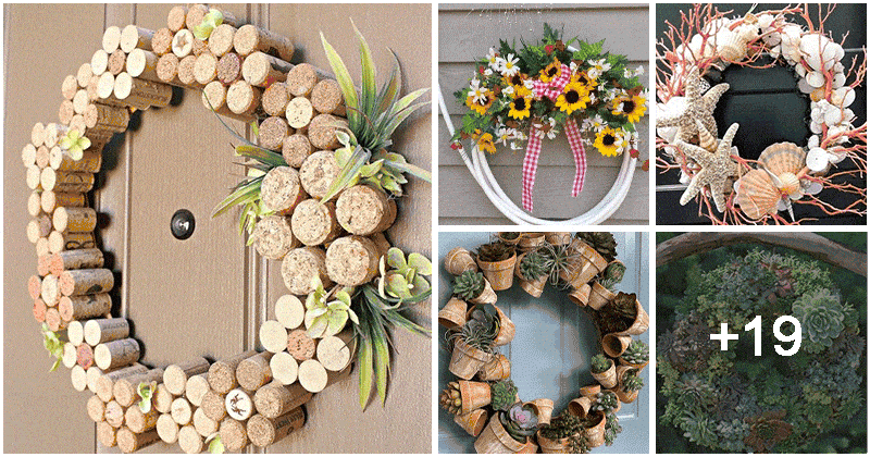 23 Exotic DIY Wreath Ideas To Decor Your Home And Garden