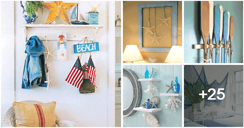 30 DIY Beach Theme Home Decor Projects Ideas