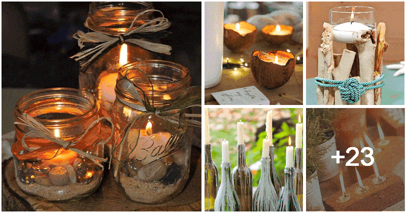 26 DIY Candle Holder Ideas To Liven Up Your Living Space