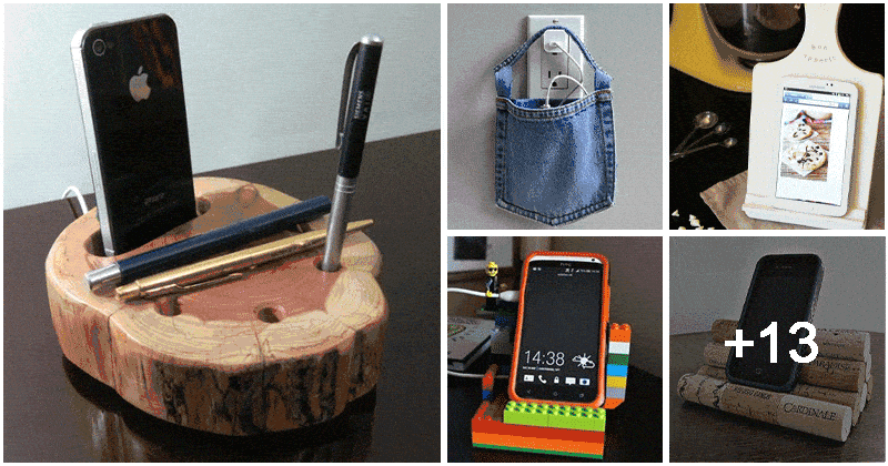 18 Easy DIY Phone Stand Ideas