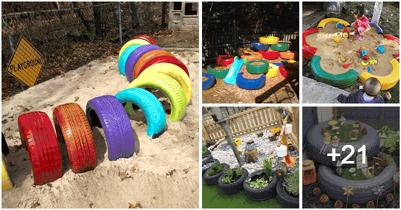 25 Kid Play Ideas With Old Tires