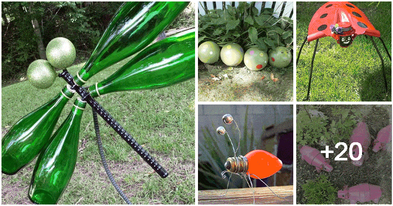 25 DIY Cute Animals and Insects for Your Garden