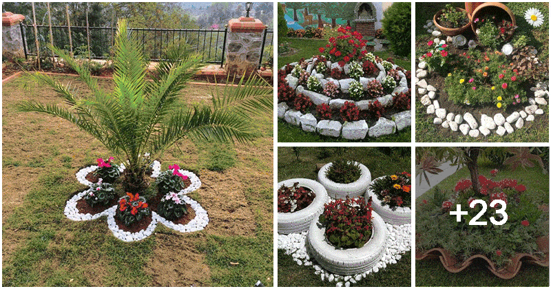 28 Flower Bed Ideas Made From Cheap Materials
