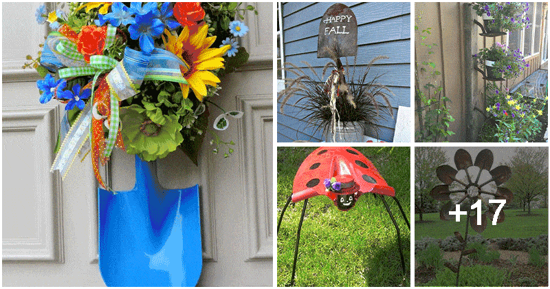 21 Creative and Easy DIY Old Garden Shovel Ideas