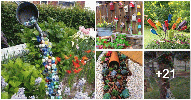 26 Cool Garden Corner Art Ideas